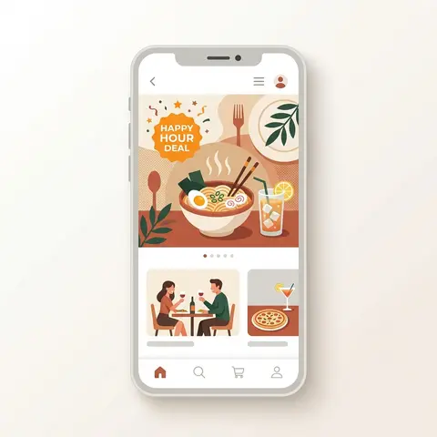 Happy hour promotional deals on phone